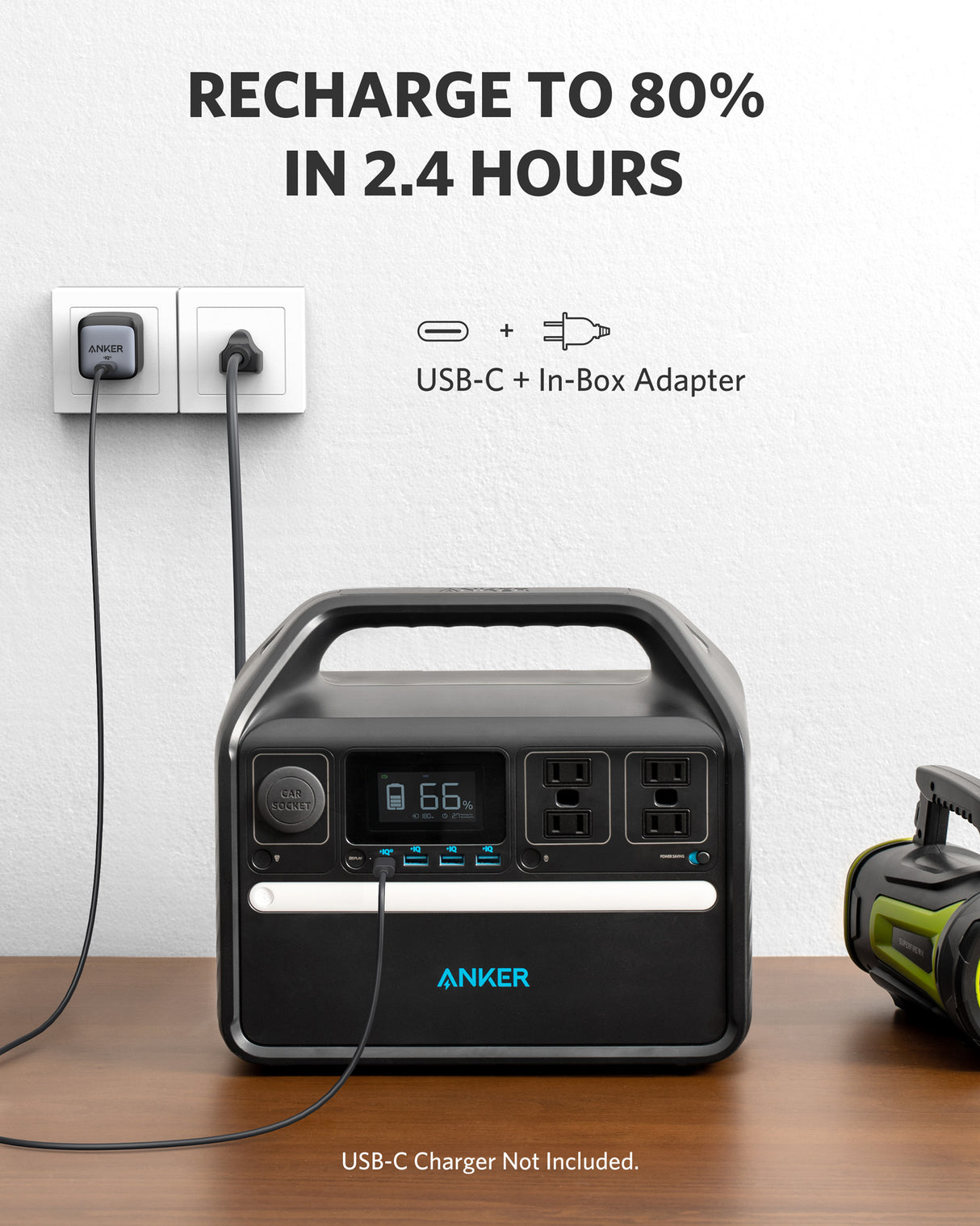 Anker SOLIX 536 Portable Power Station 508Wh｜500W