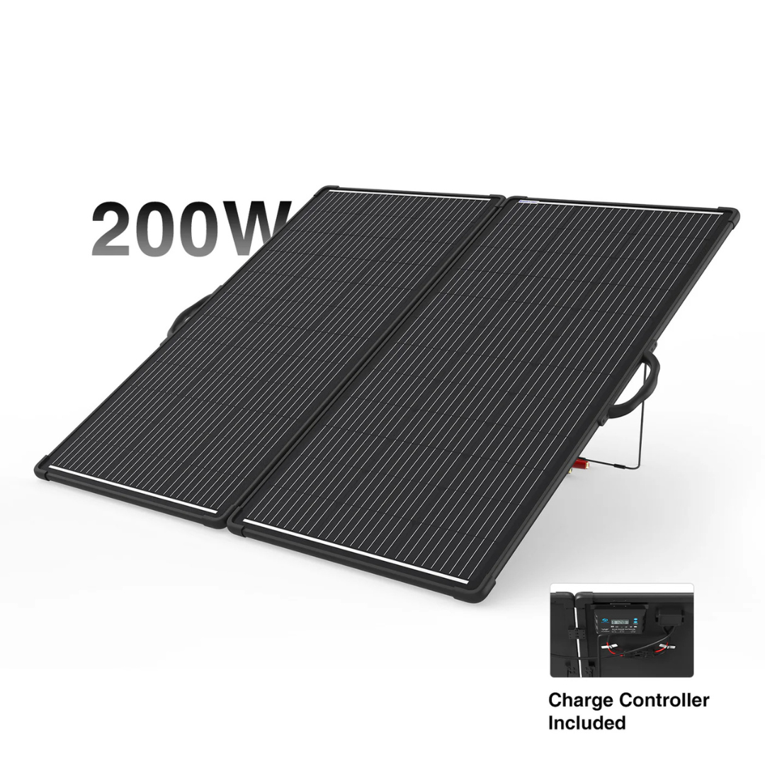 ACOPOWER PLK Portable Solar Panel Kit, Lightweight 20A Charge Controller -- 200W