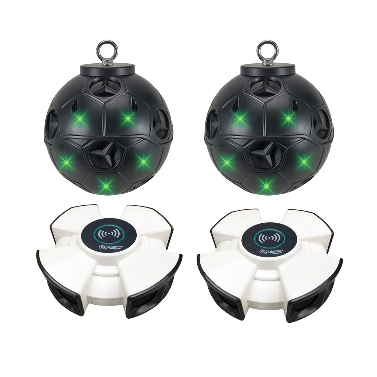 DigiMax Pro Pest Defense Set: Bluetooth & Digital Speaker Repellers for Warehouses and Restaurants