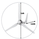 Automaxx Windmill 1500W Wind Turbine Generator Kit Bundle Set