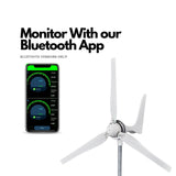 Automaxx Windmill 1500W Wind Turbine Generator Kit Bundle Set