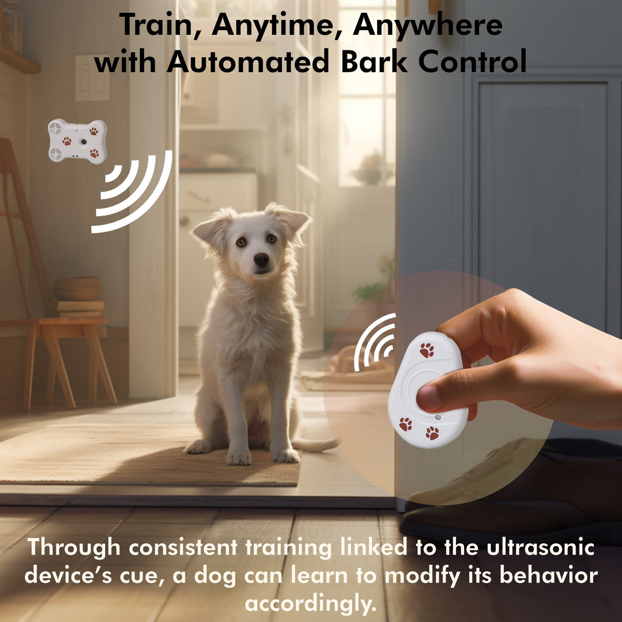 DigiMax Pet Owners' Behavior & Protection Bundle: Ultrasonic Dog Repeller & Bark Trainer