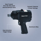 Soartec 3/4in. Air Impact Wrench 1300ft.-lb, Drive Size 3/4 in, Max. RPM 7500 Model# WS-2086