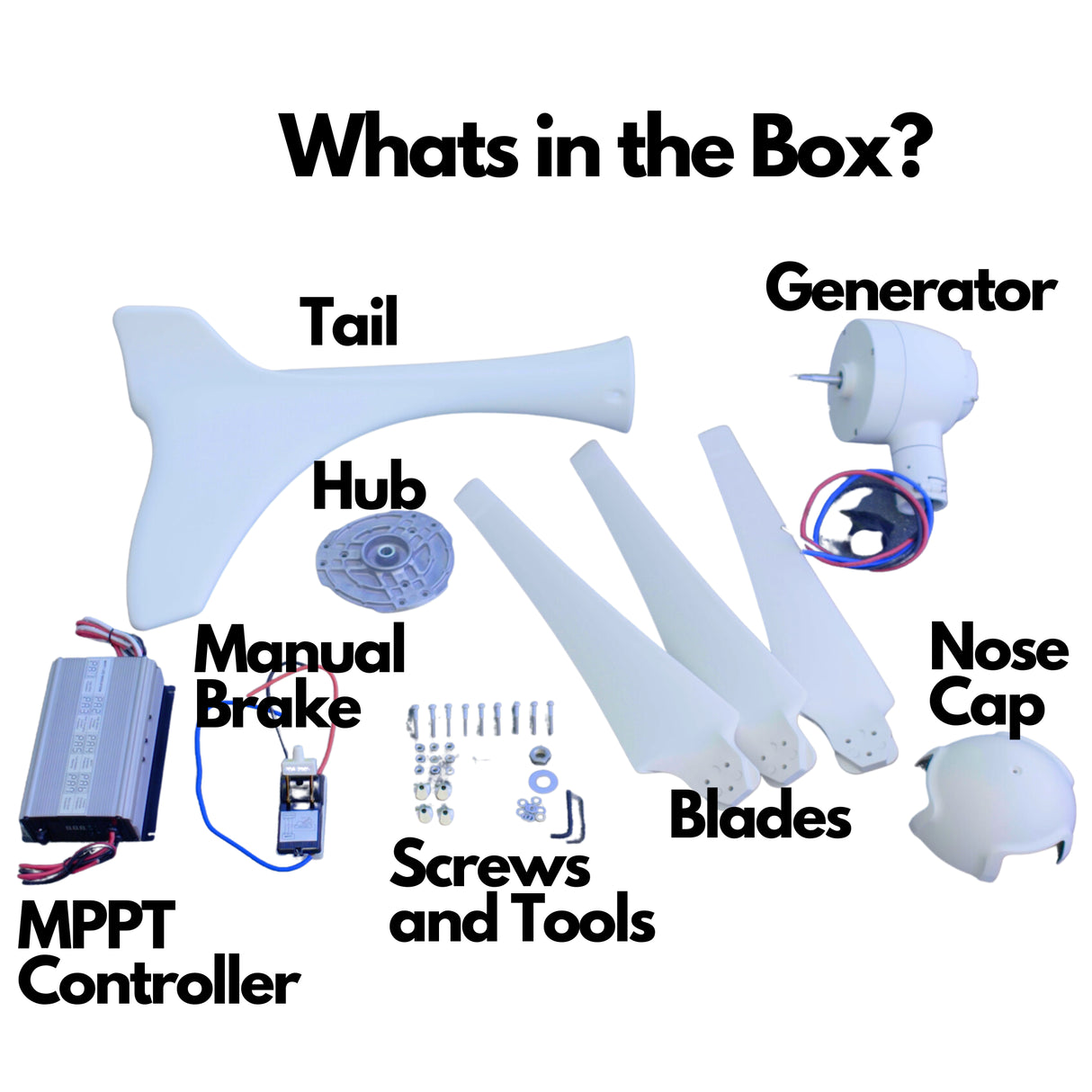 Automaxx Windmill 400W 家用和陸地風力渦輪發電機套件