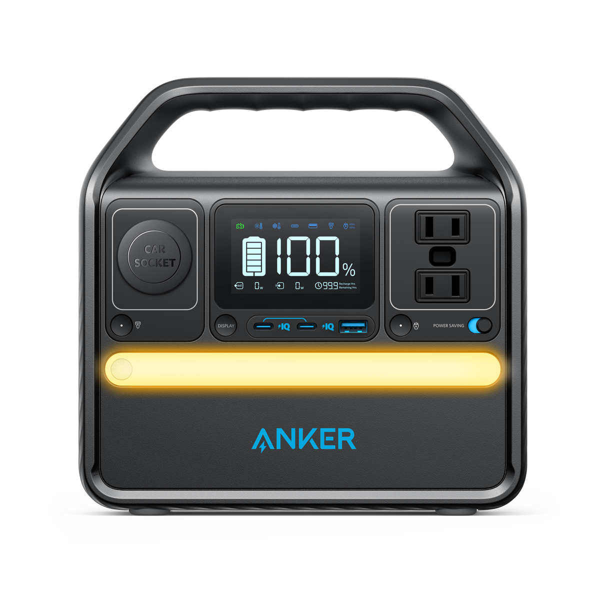 Anker SOLIX 522 Portable Power Station, 299Wh, LiFePO4 Battery, 300W (Peak 600W) 6 Ports, 2 AC Outlets, 60W/20W USB-C PD Ports, LED for Camping and RV