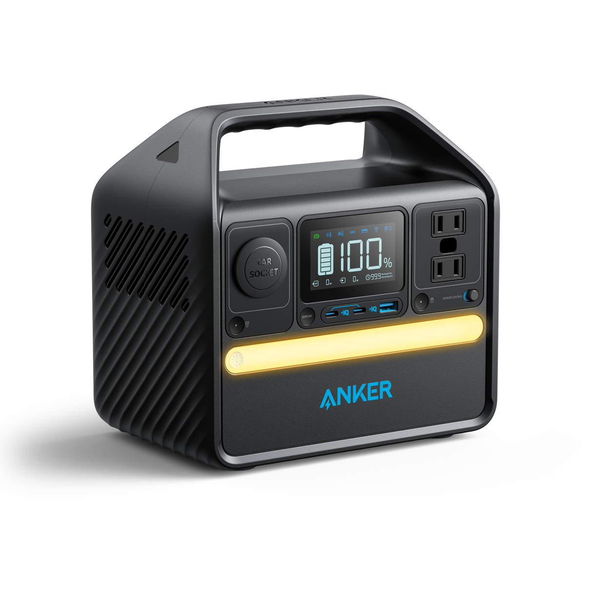 Anker SOLIX 522 Portable Power Station, 299Wh, LiFePO4 Battery, 300W (Peak 600W) 6 Ports, 2 AC Outlets, 60W/20W USB-C PD Ports, LED for Camping and RV