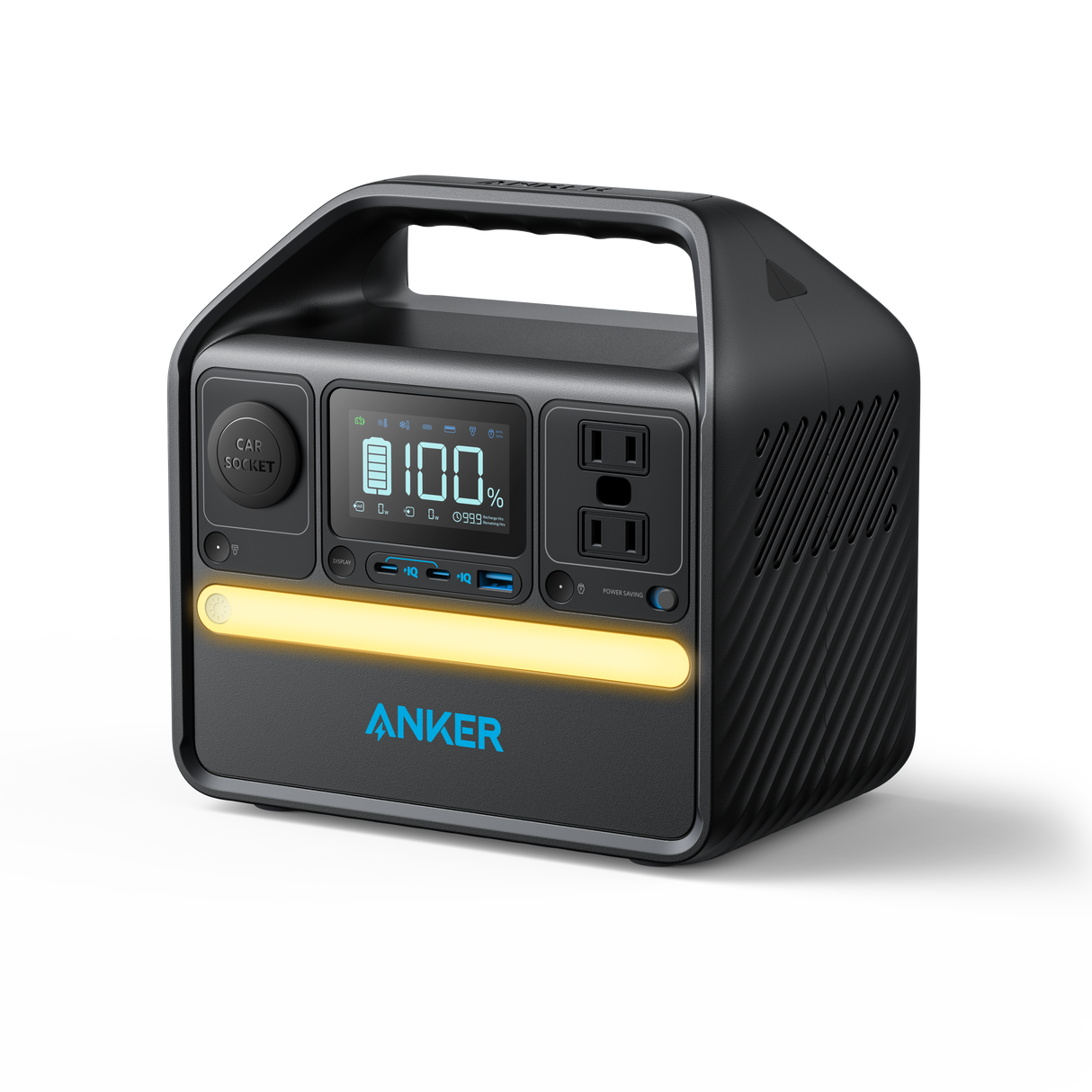 Anker SOLIX 522 Portable Power Station, 299Wh, LiFePO4 Battery, 300W (Peak 600W) 6 Ports, 2 AC Outlets, 60W/20W USB-C PD Ports, LED for Camping and RV