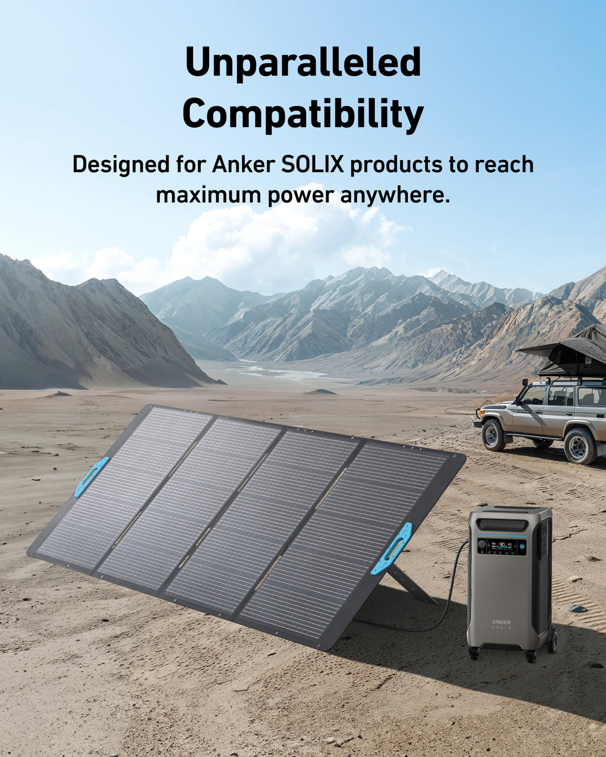 Anker SOLIX PS400 Portable Solar Panel Monocrystalline, MC4output, IP67