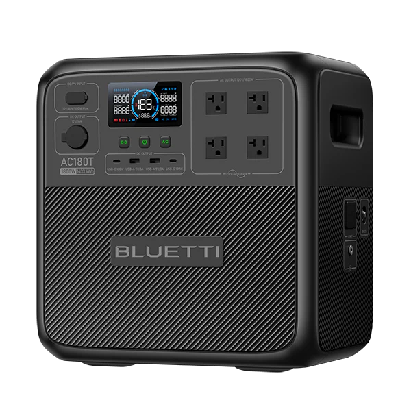 BLUETTI AC180T Estación de Energía Portátil | 1,800W,1433Wh