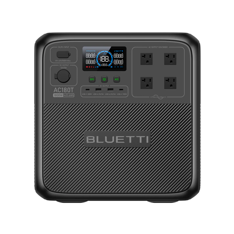 BLUETTI AC180T Estación de Energía Portátil | 1,800W,1433Wh