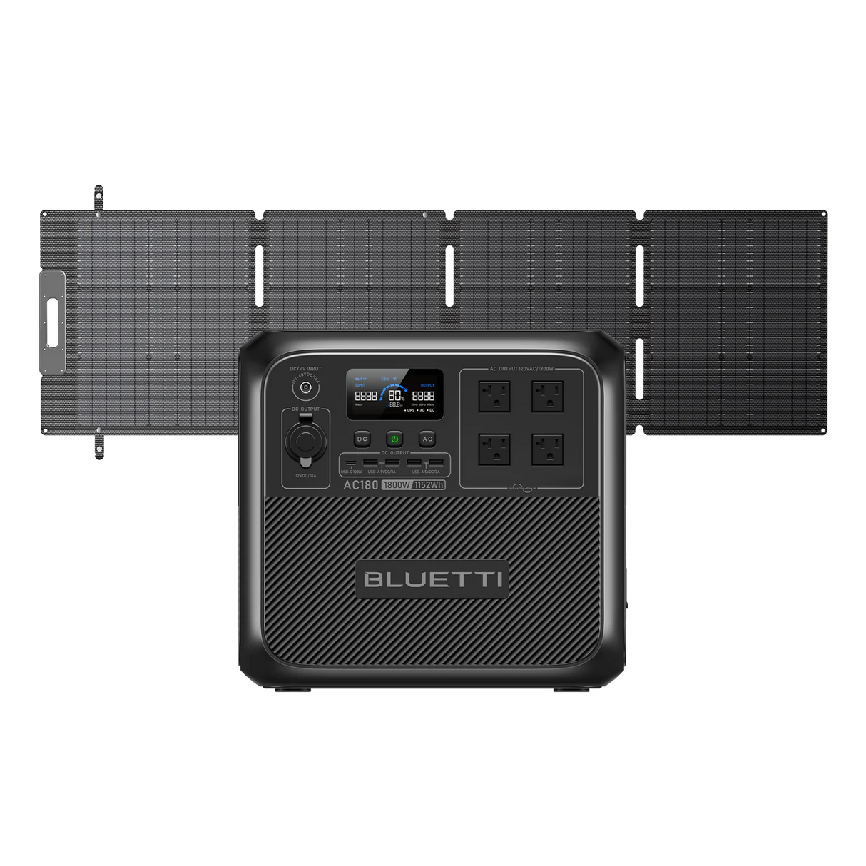 BLUETTI AC180 Solar Portable Power Station | 1,800W 1,152Wh