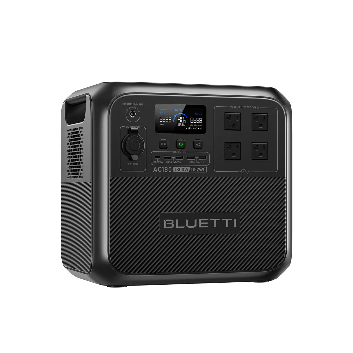 BLUETTI AC180 Solar Portable Power Station | 1,800W 1,152Wh