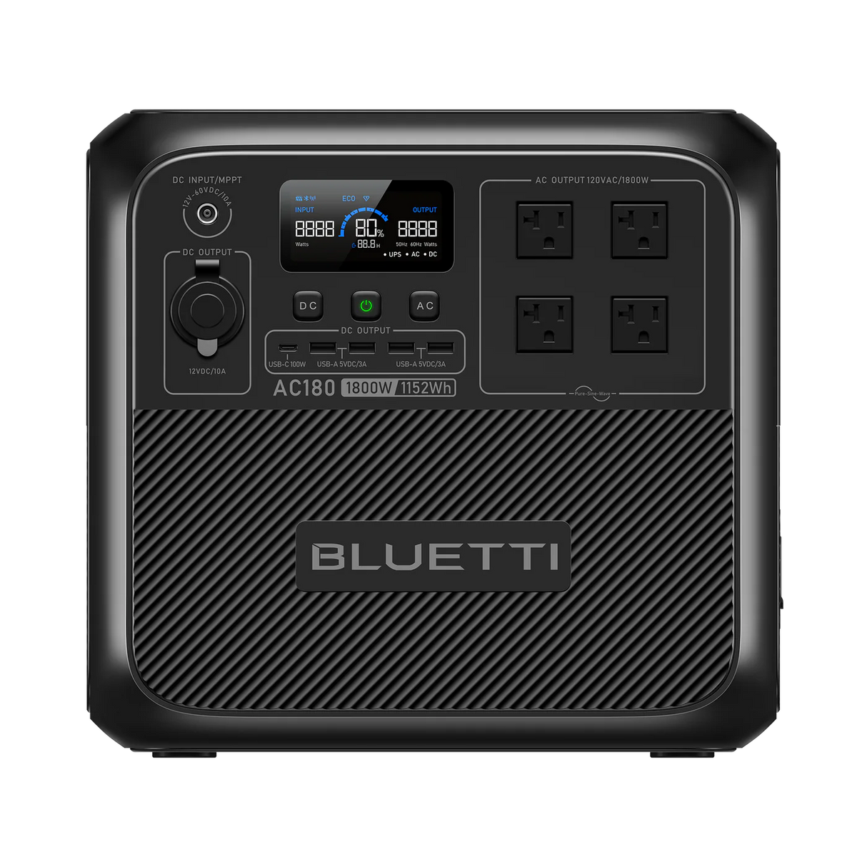 BLUETTI AC180 Solar Portable Power Station | 1,800W 1,152Wh