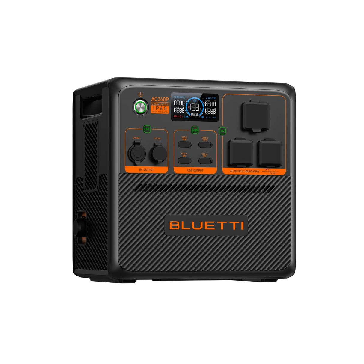 BLUETTI AC240P Estação de Energia Portátil | 2.400W 1.843Wh