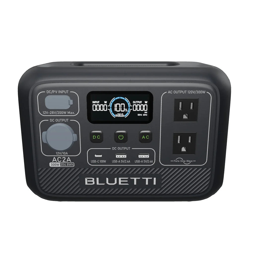 BLUETTI AC2A Portable Power Station | 300W 204Wh