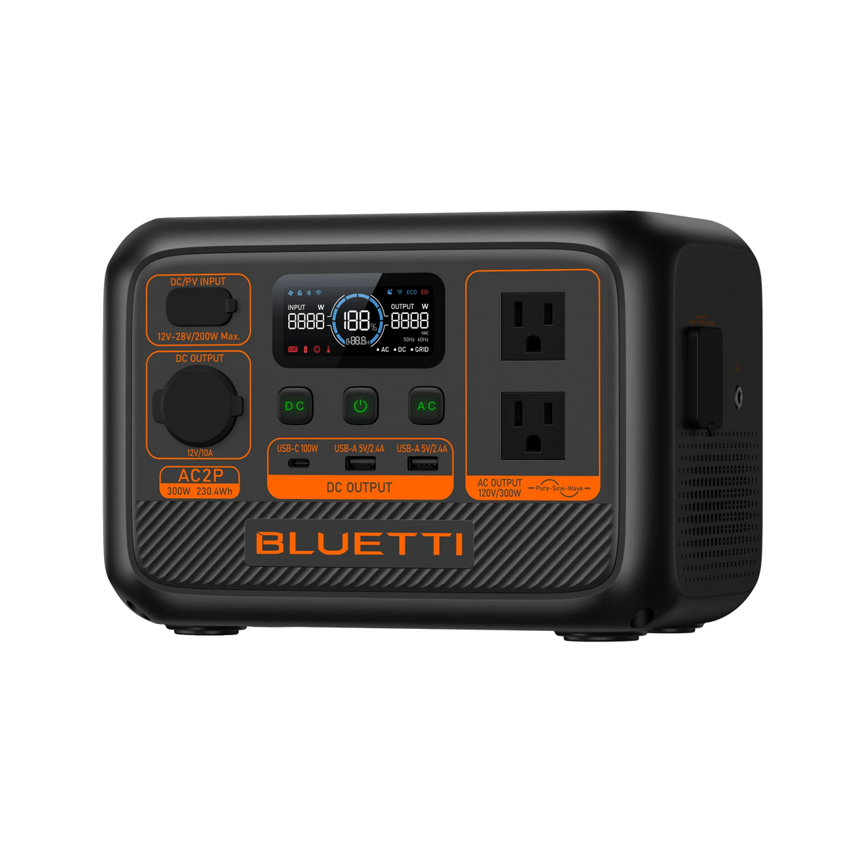 BLUETTI AC2P Portable Power Station | 300W 230.4Wh