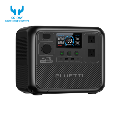 BLUETTI AC70 Portable Power Station | 1000W 768Wh