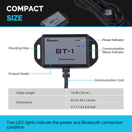 Renogy BT-1 Bluetooth Module (New Version)