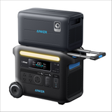 Anker SOLIX F2600 Portable Power Station+ BP2000 Expansion Battery - 5120Wh | 2400W Bundle Set