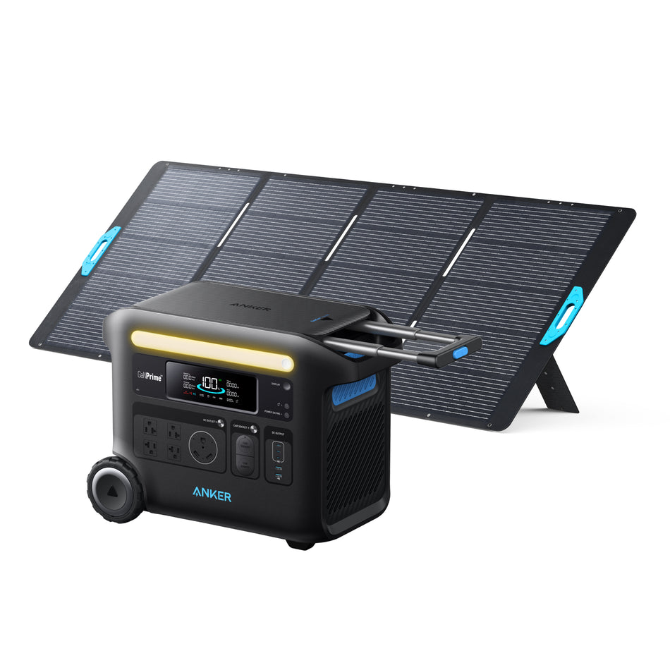 Anker SOLIX F2600 Solar Generator + 400W Solar Panel Bundle Set