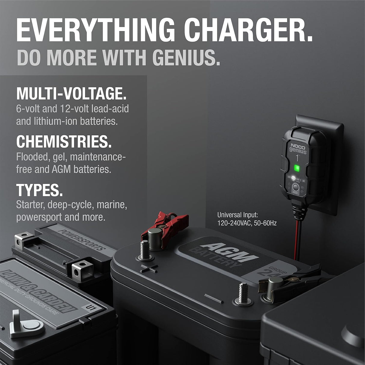 NOCO GENIUS1 1A Smart Car Battery Charger