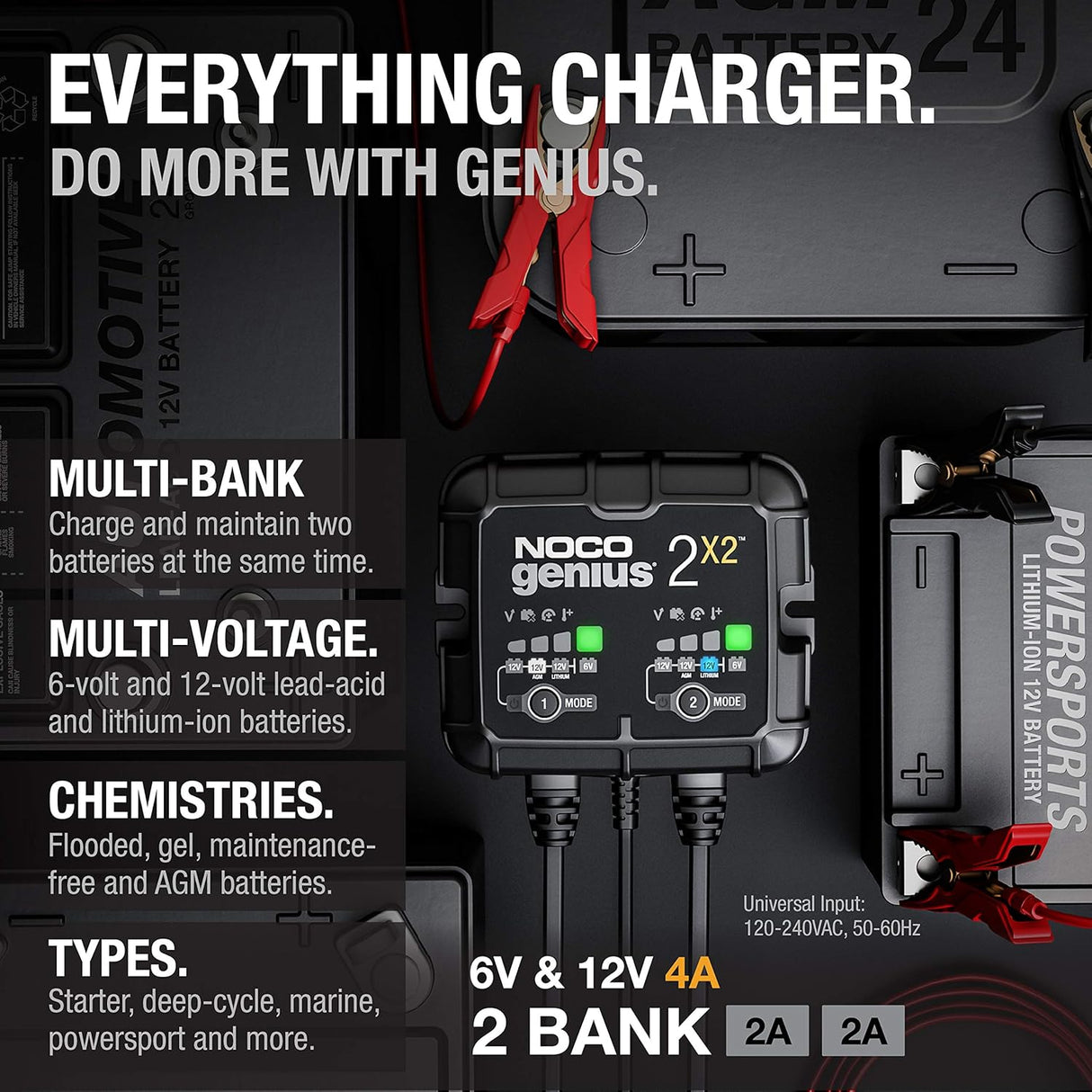 NOCO GENIUS2X2 Smart Car Battery Charger