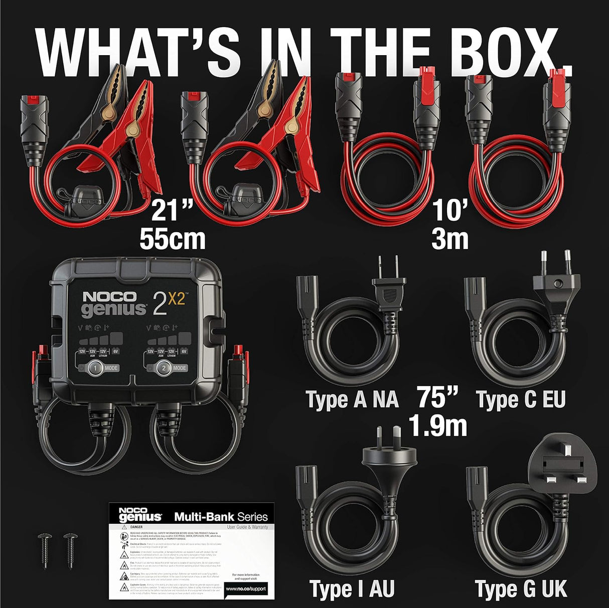 NOCO GENIUS2X2 Smart Car Battery Charger