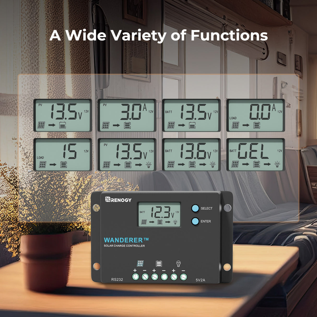 Renogy Wanderer 10A PWM Charge Controller