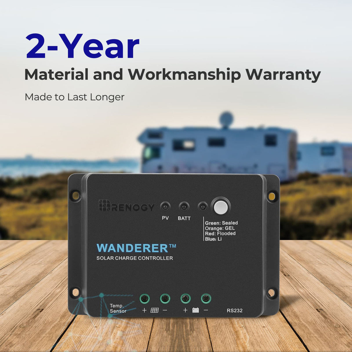 Renogy Wanderer Li 30A PWM Charge Controller