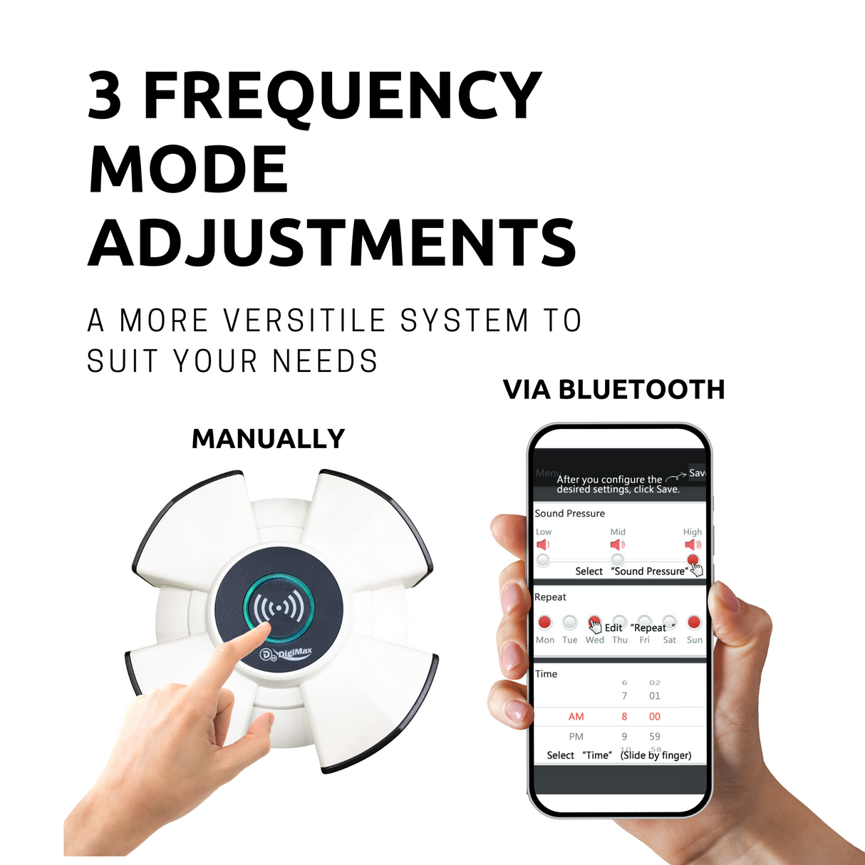 Repelente Ultrassônico Inteligente Bluetooth Industrial Digimax (8 alto-falantes)