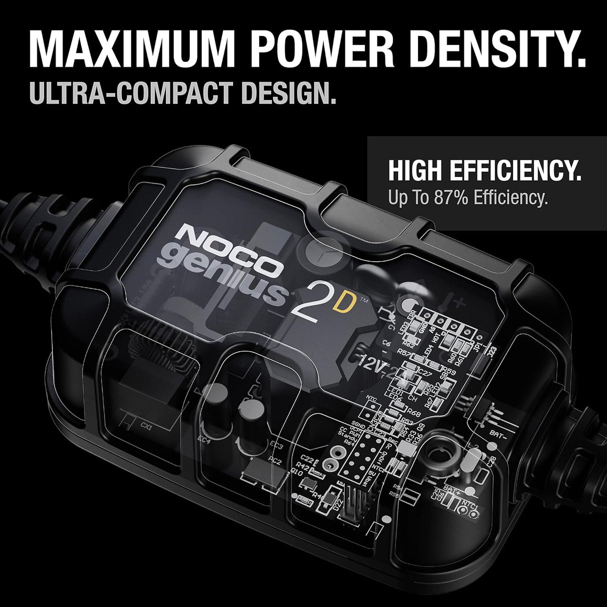 NOCO GENIUS2D 2A Direct-Mount Onboard Car Battery Charger